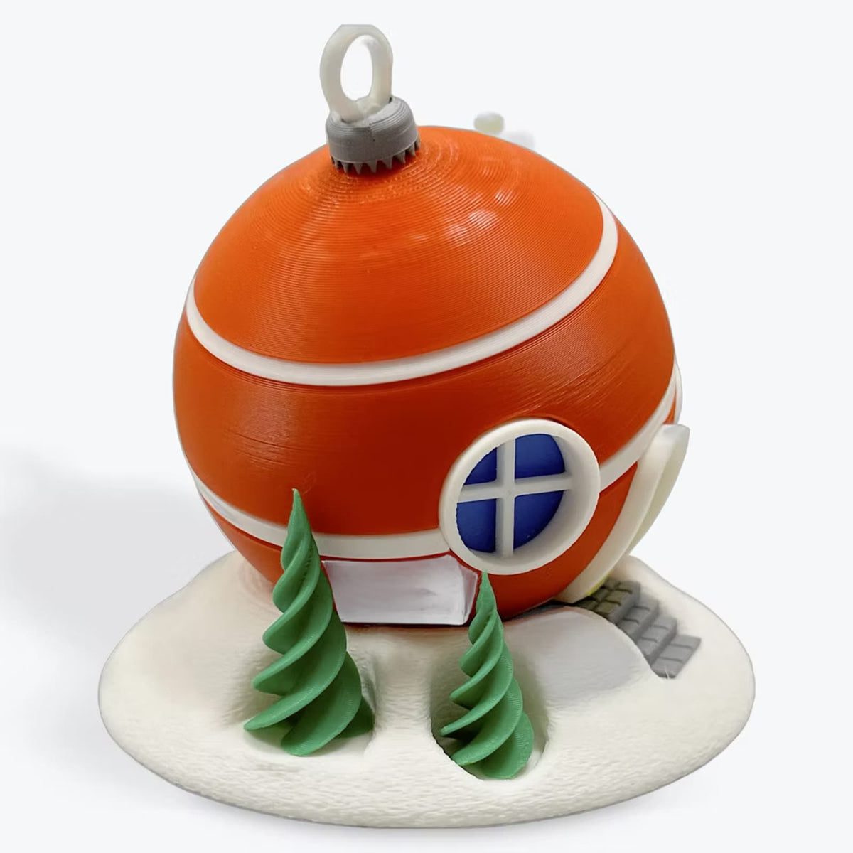 Side of the orange ornament cottage