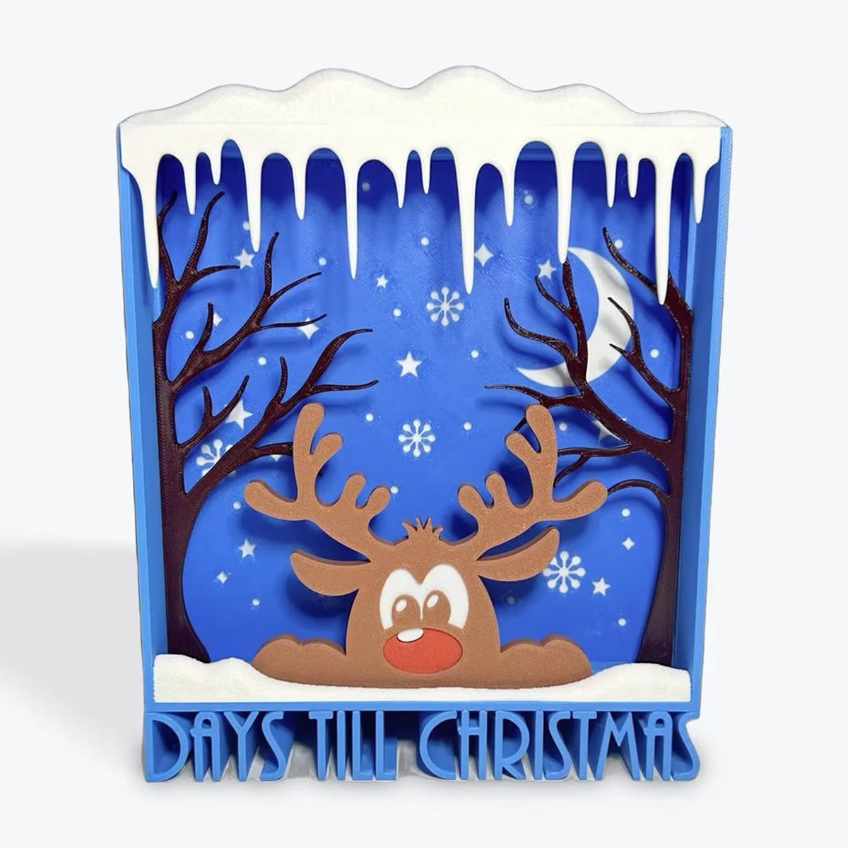 Reindeer countdown scene without the number bells