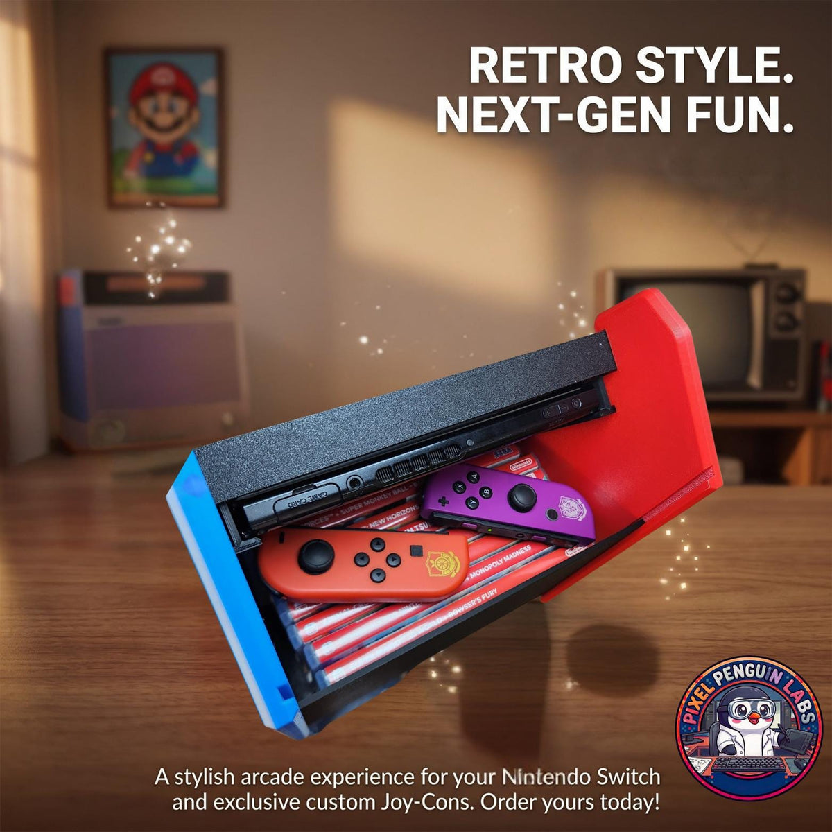 Switch Arcade Style Docking Station! 3D Printed
