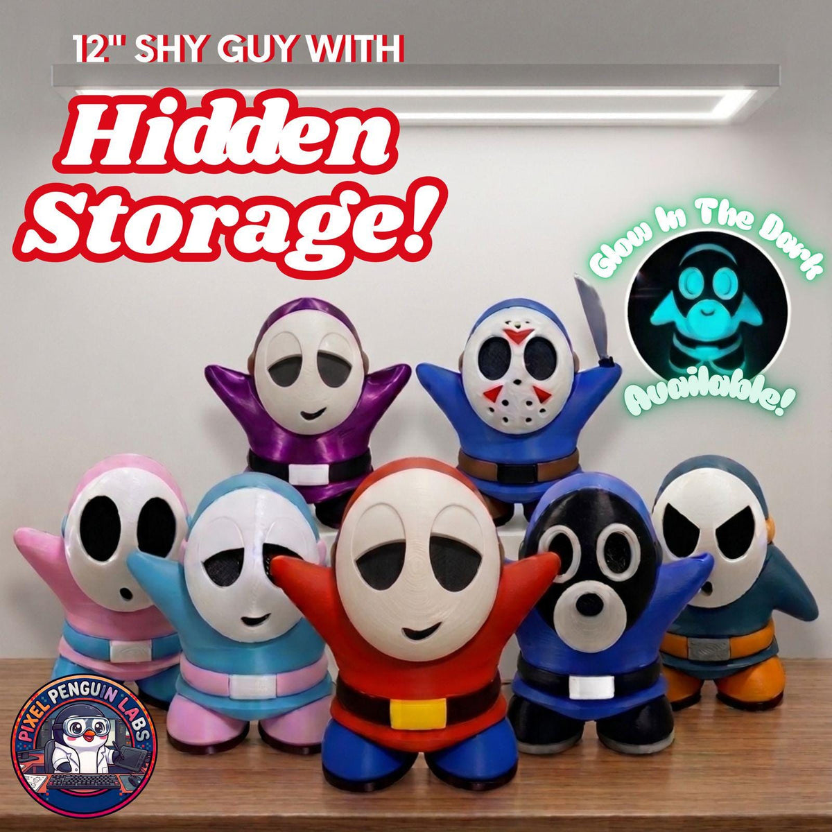 12" Shy Figurine with Hidden Secret Storage
