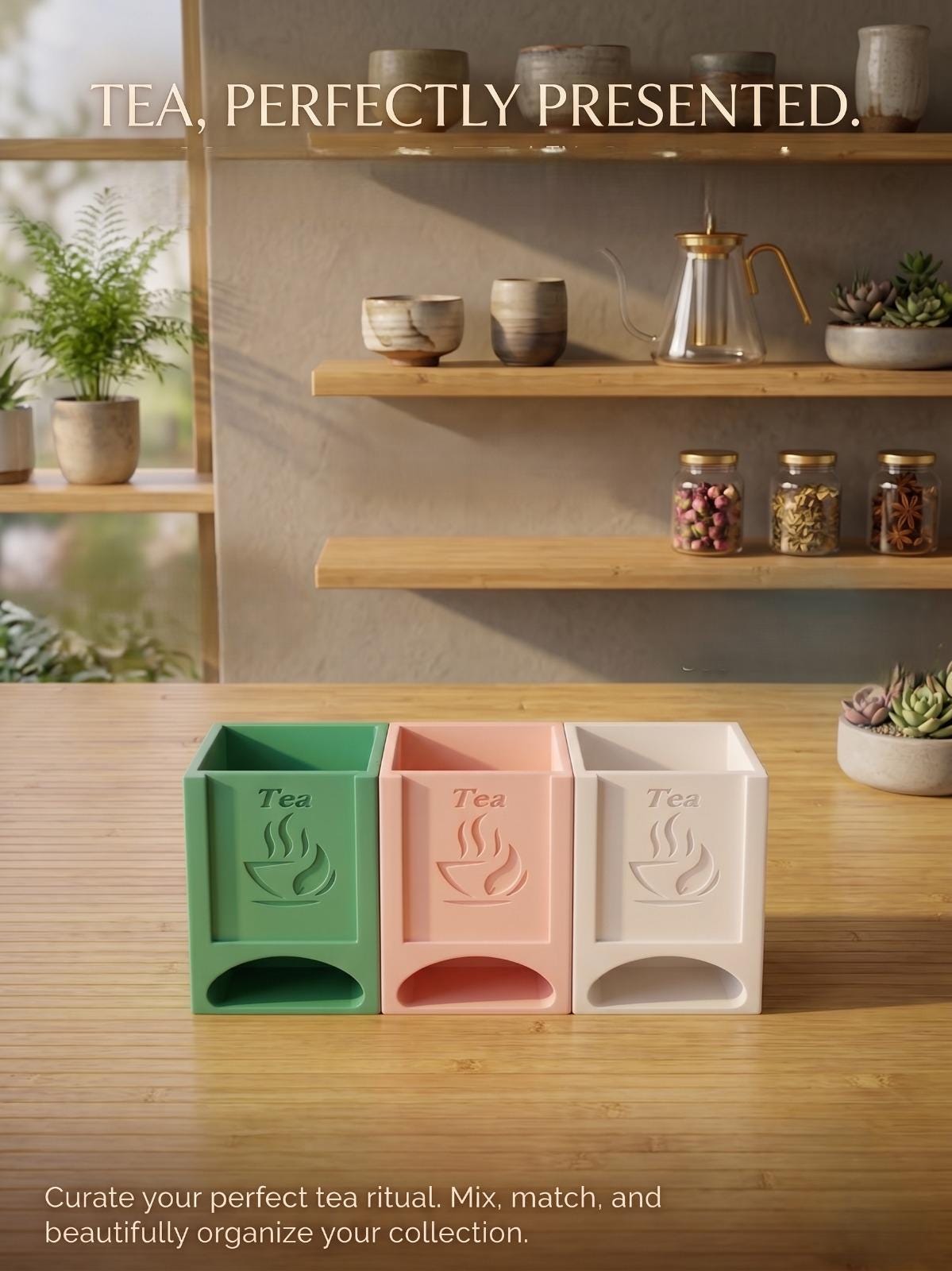 Tea Bag Organizer Dispenser
