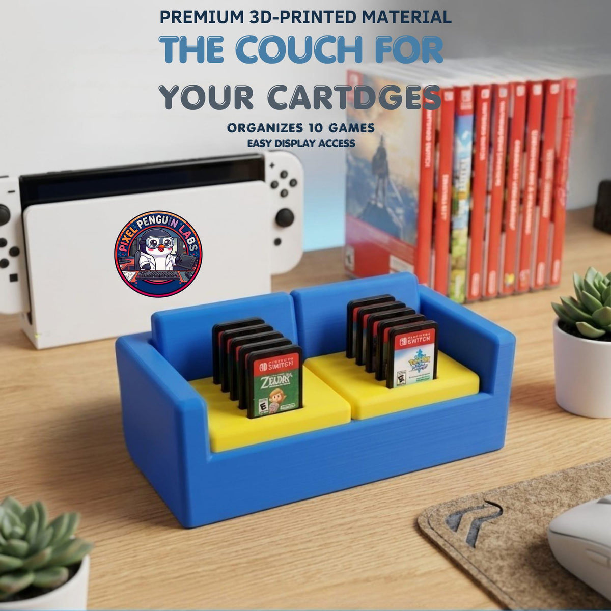 3D Printed Couch Switch Game Holder