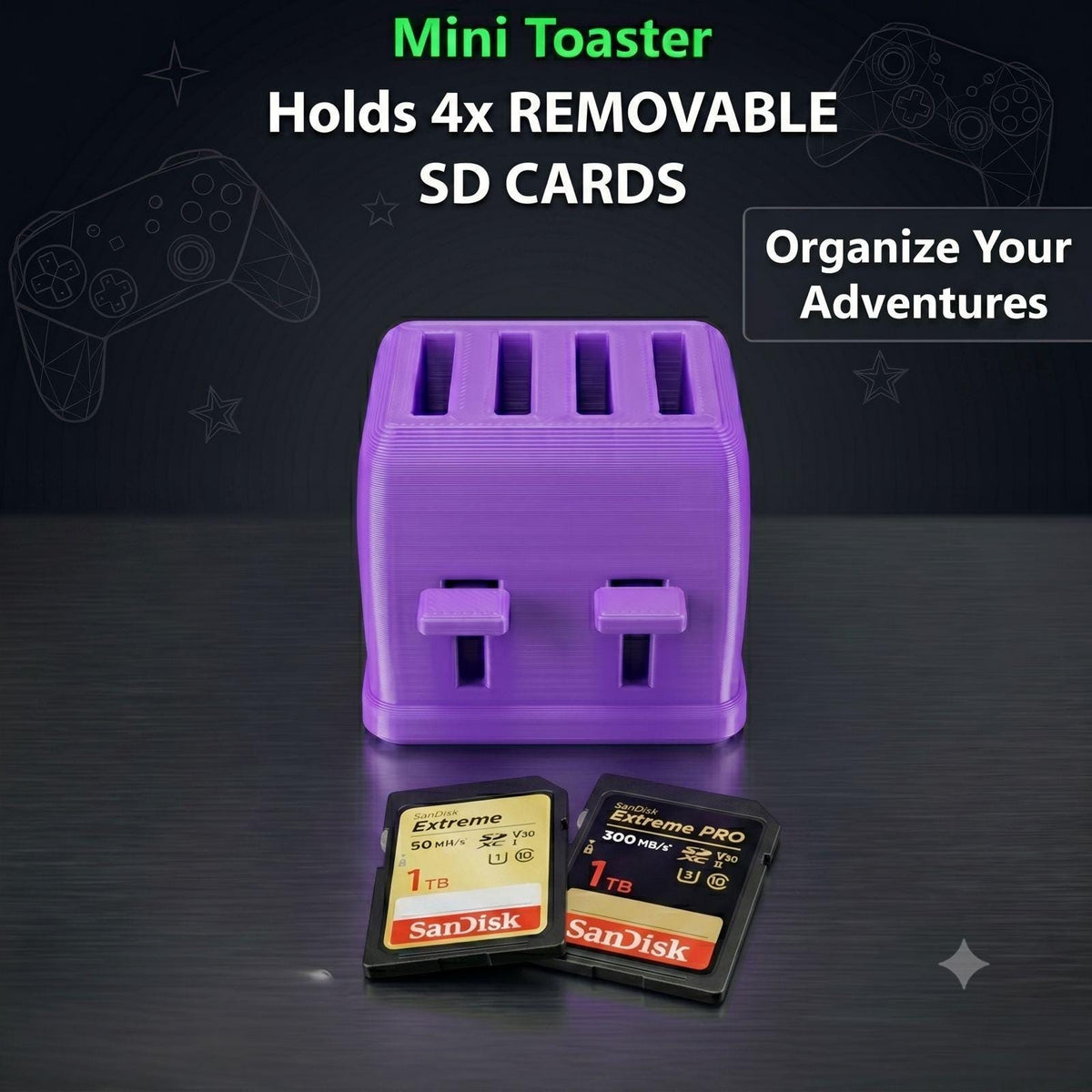 Mini Toaster SD Card Holder - BOGO Buy 2 Get 1 FREE!