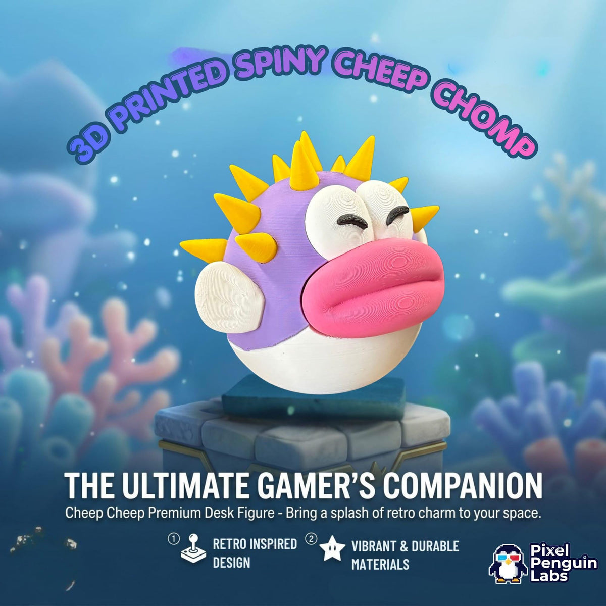 Spiny C. Chomp! - 3D Printed