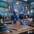 Retro Cyber Fighter: 3D-Printed Sci-Fi Figure