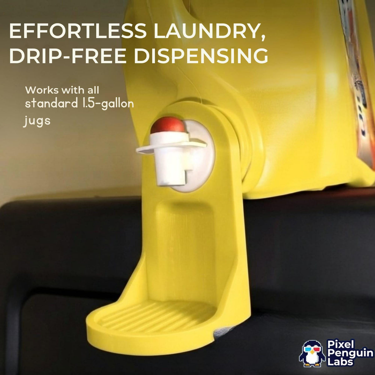 3D Printed Laundry Detergent Drip Catcher for Economy Jugs