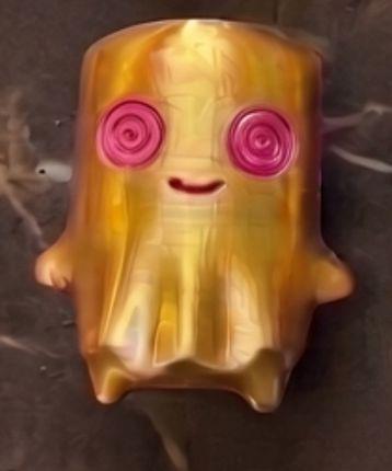 4" Gold Sprite – 3D Printed Custom Gamer Buddies
