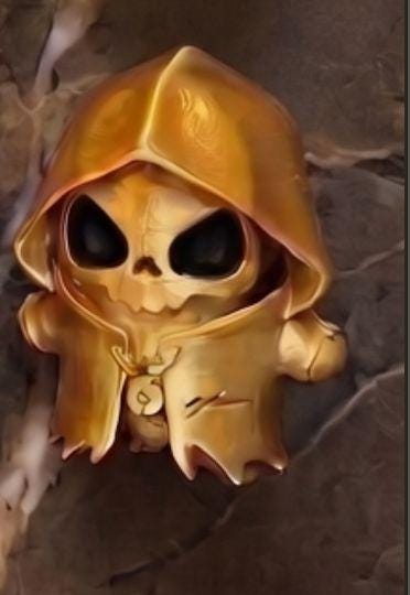 4" Gold Sprite – 3D Printed Custom Gamer Buddies