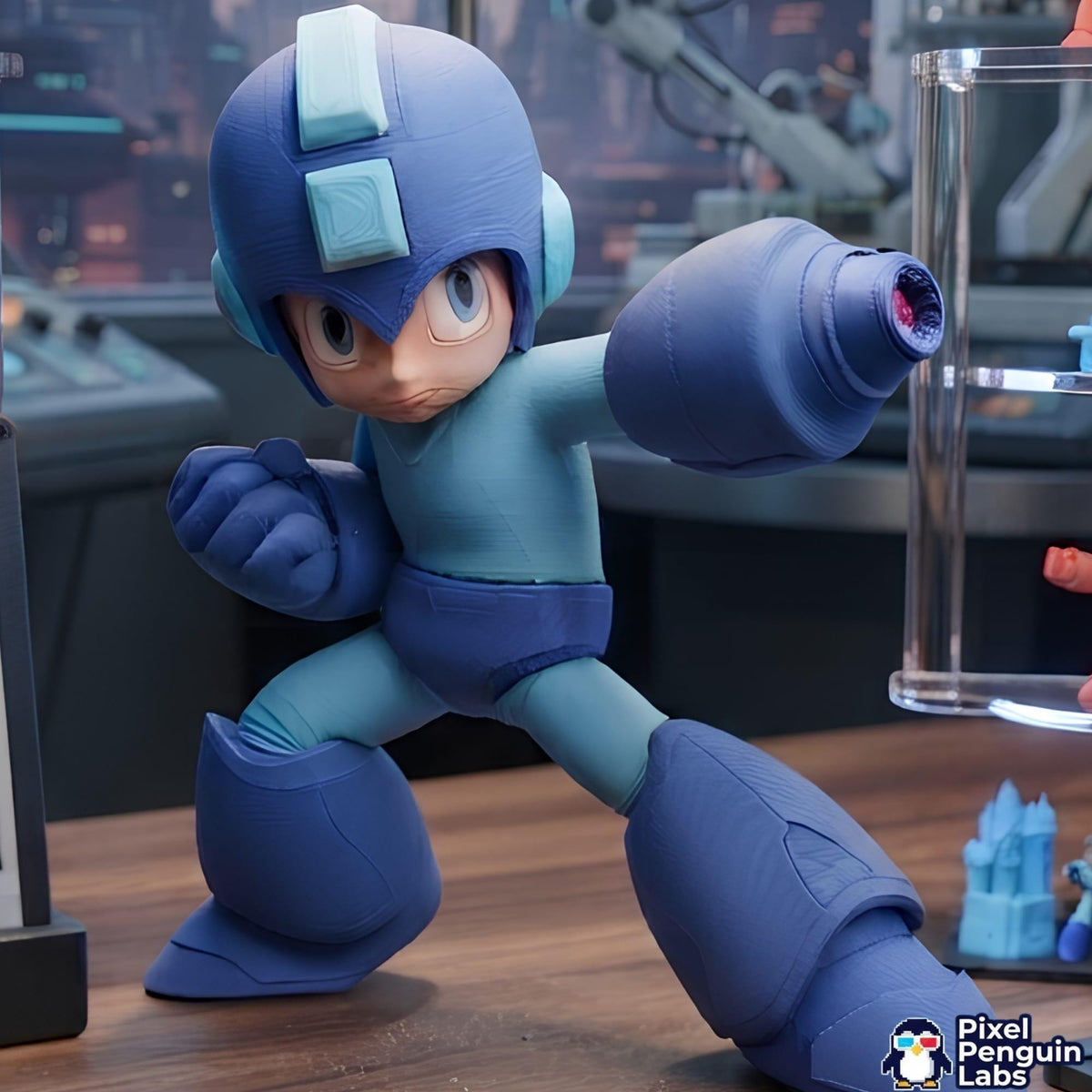 Retro Cyber Fighter: 3D-Printed Sci-Fi Figure