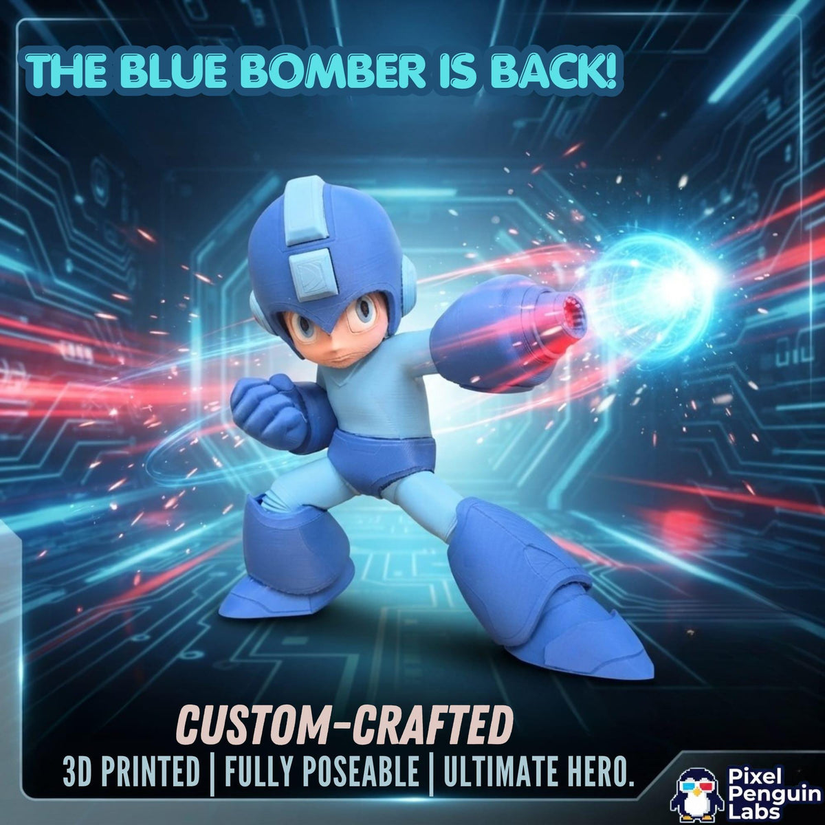 Retro Cyber Fighter: 3D-Printed Sci-Fi Figure
