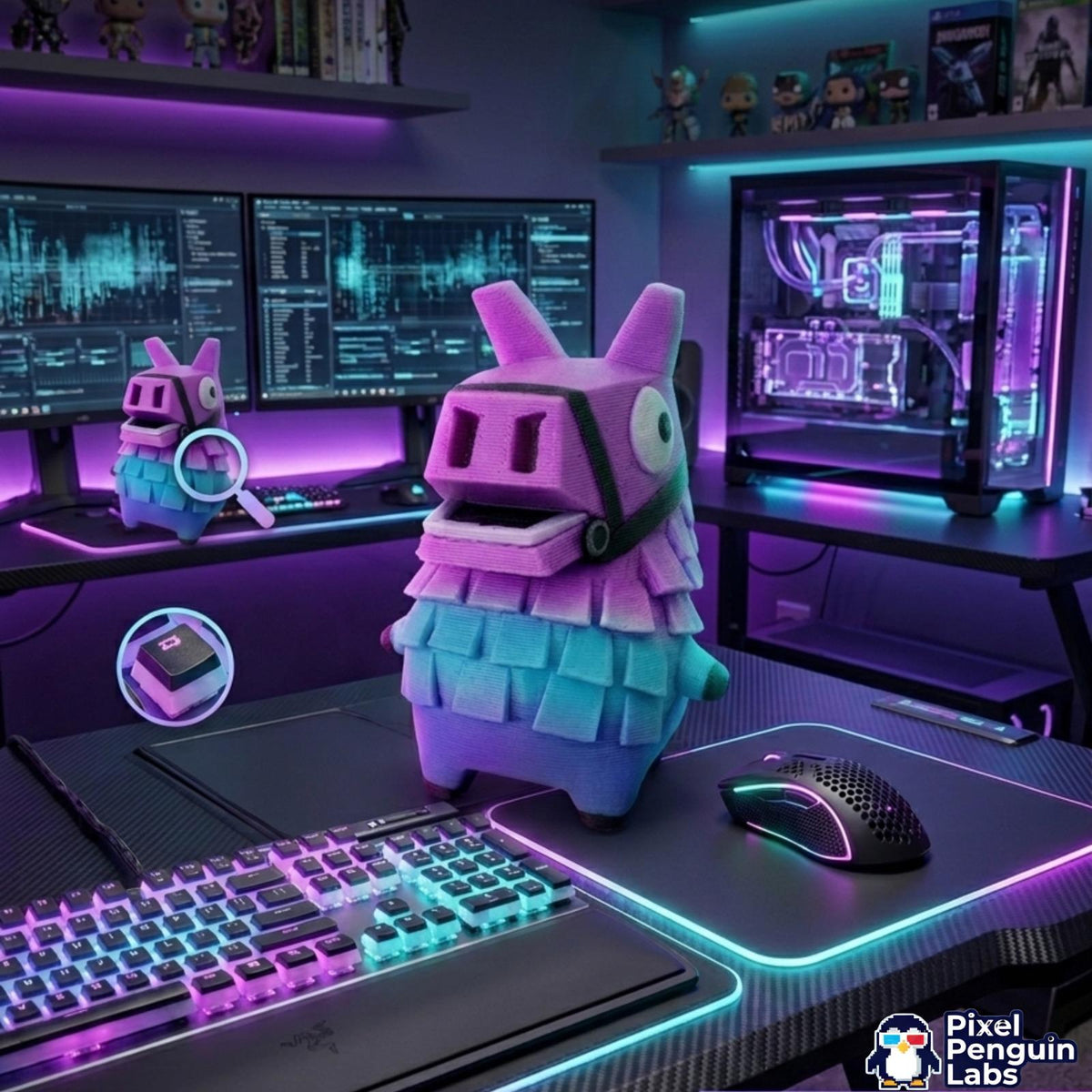 4" Lama Sprite Custom 3D Printed Sprite & Desk Companion