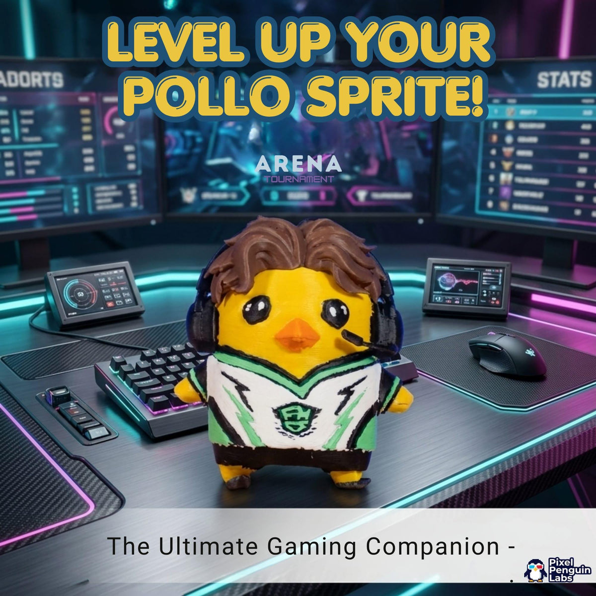 4" Poloo Sprite Custom 3D Printed Sprite & Desk Companion
