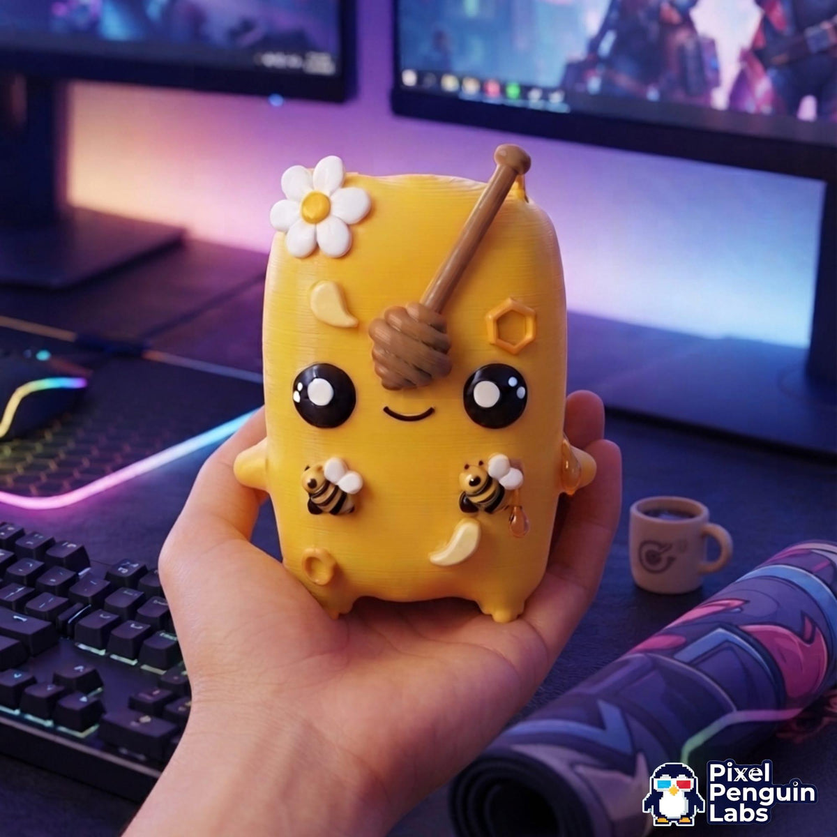 4" Honey Sprite Custom 3D Printed Sprite & Desk Companion