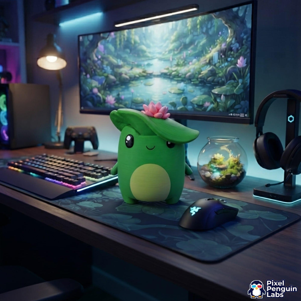 4" Pond Sprite Custom 3D Printed Sprite & Desk Companion