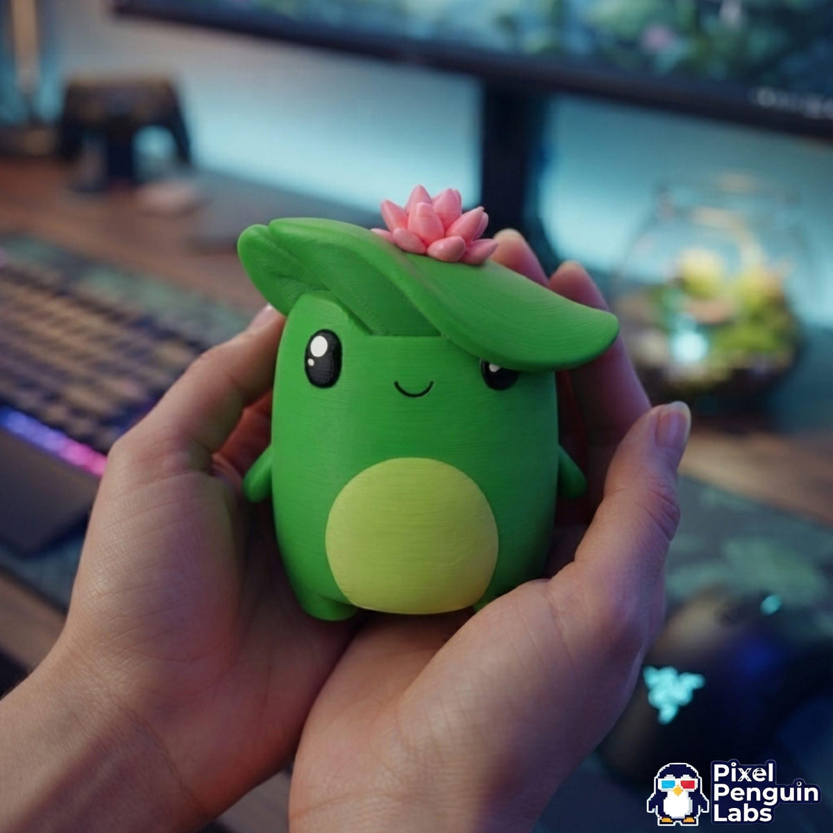 4" Pond Sprite Custom 3D Printed Sprite & Desk Companion