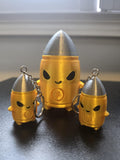 4" Brass Shell Sprite Custom 3D Printed Sprite & Desk Companion