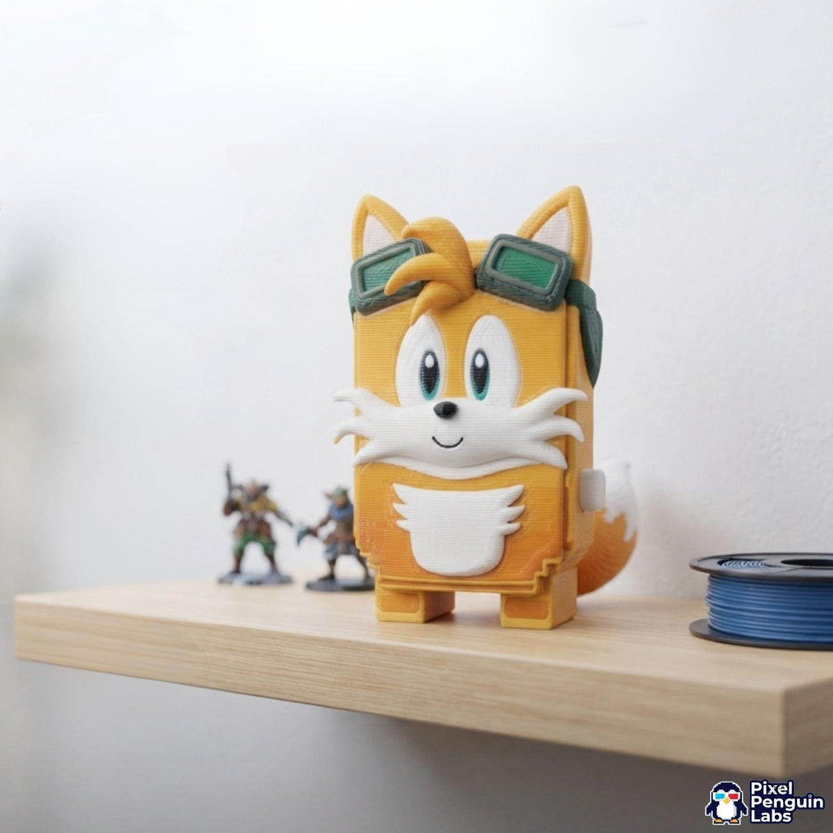 Fox Buddy Sprite Keychain Custom 3D Printed Sprite & Desk Companion
