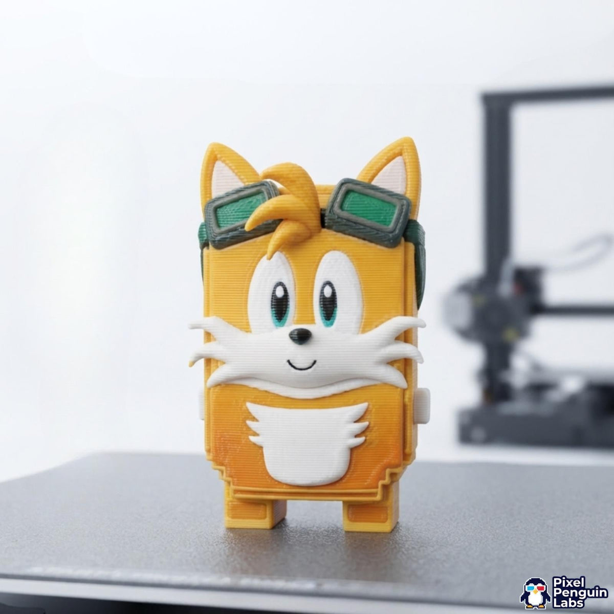 Fox Buddy Sprite Keychain Custom 3D Printed Sprite & Desk Companion