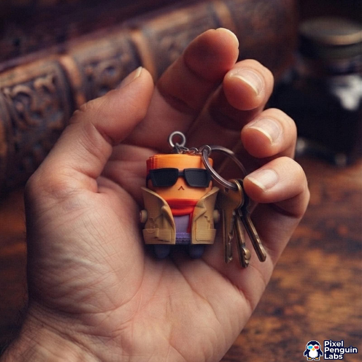 Jon-esy buddy Sprite Keychain Custom 3D Printed Sprite & Desk Companion