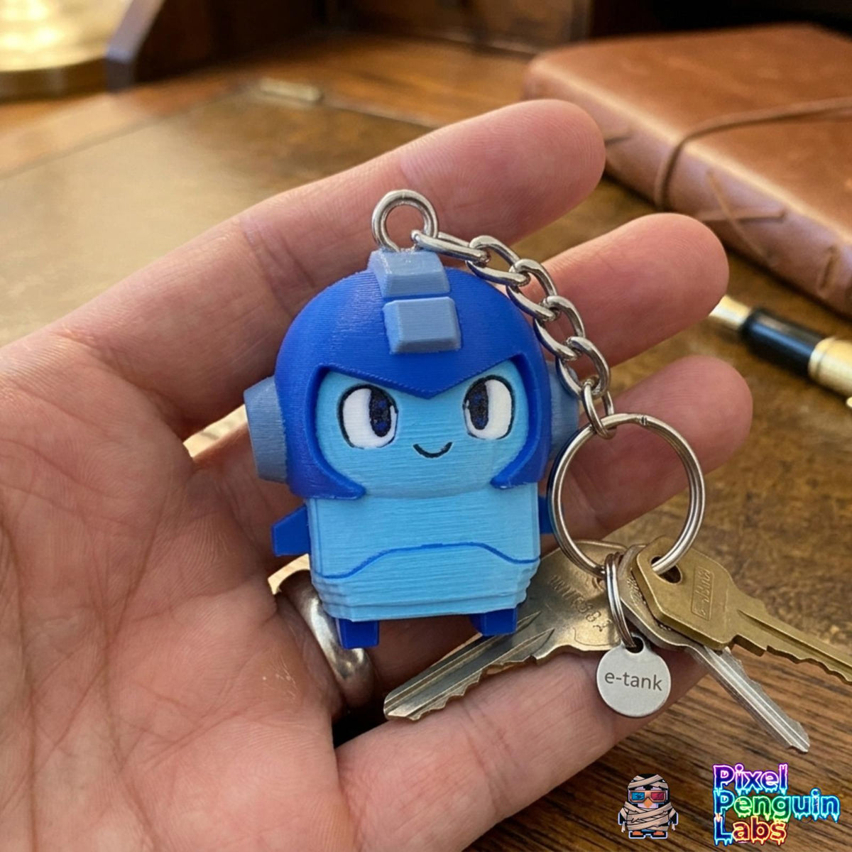 Mega.M Sprite Keychain Custom 3D Printed Sprite & Desk Companion