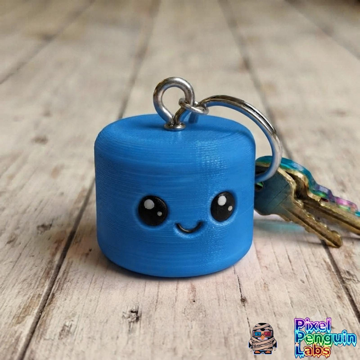 Cute Marshmallow Keychain Custom Backpack Buddies 3D Printed