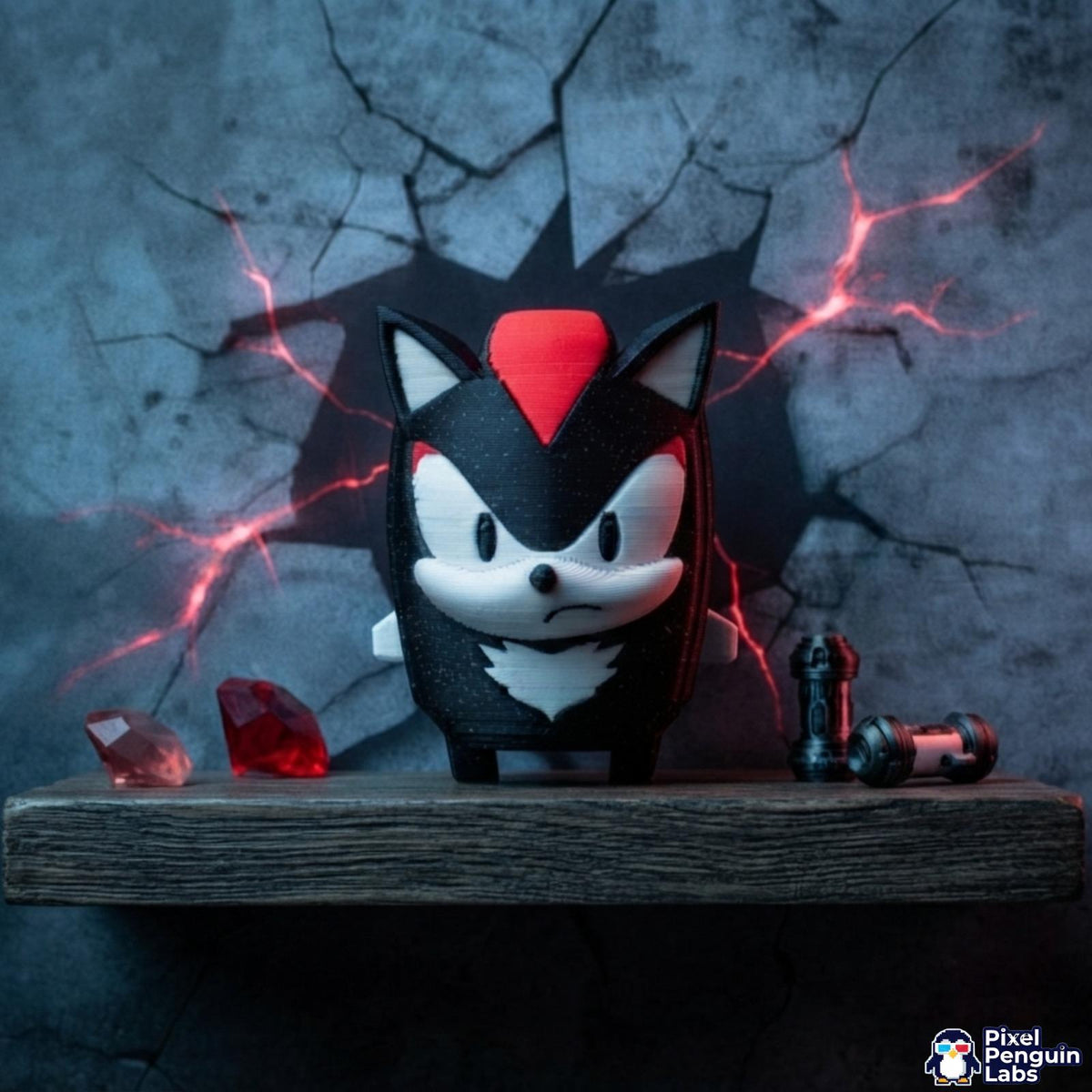 Shade buddy Keychain Custom 3D Printed Sprite & Desk Companion