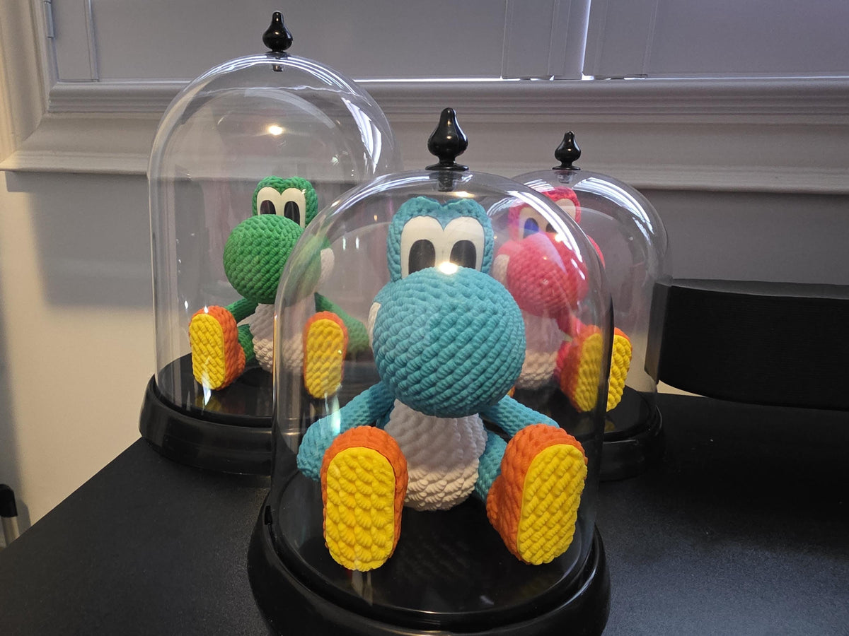 3D Printed Knitted Yo-shi Figure – Desk Decor Gaming Companion