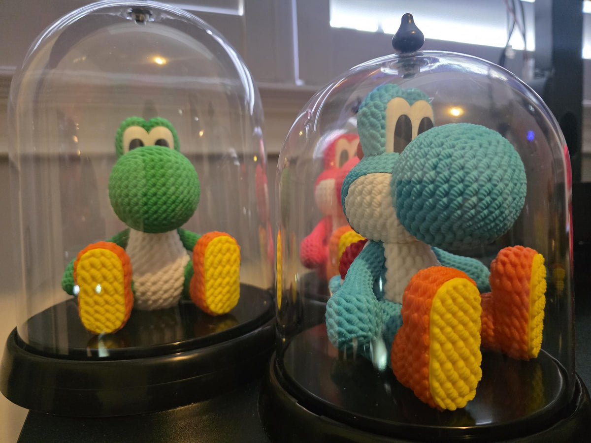 3D Printed Knitted Yo-shi Figure – Desk Decor Gaming Companion