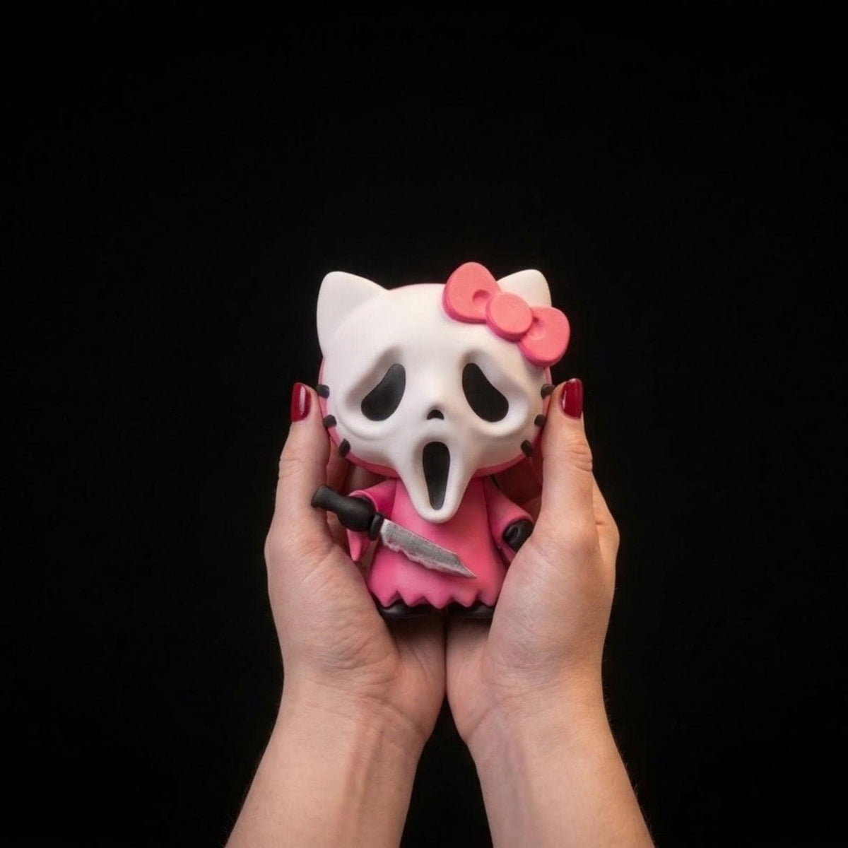Screaming Kitty, 3D Printed Halloween Charm, Cute Autumn Bag Buddy