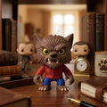 Retro Werewolf Figure, 3D Printed Halloween Charm, Cute Autumn Bag Buddy