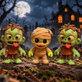 Cute Monster Keychain, 3D Printed Halloween Charm, Cute Autumn Bag Buddy