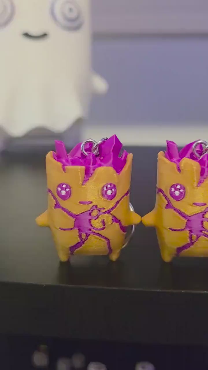 Gold Sprite Keychains – Custom Gamer Backpack Buddies 3D Printed
