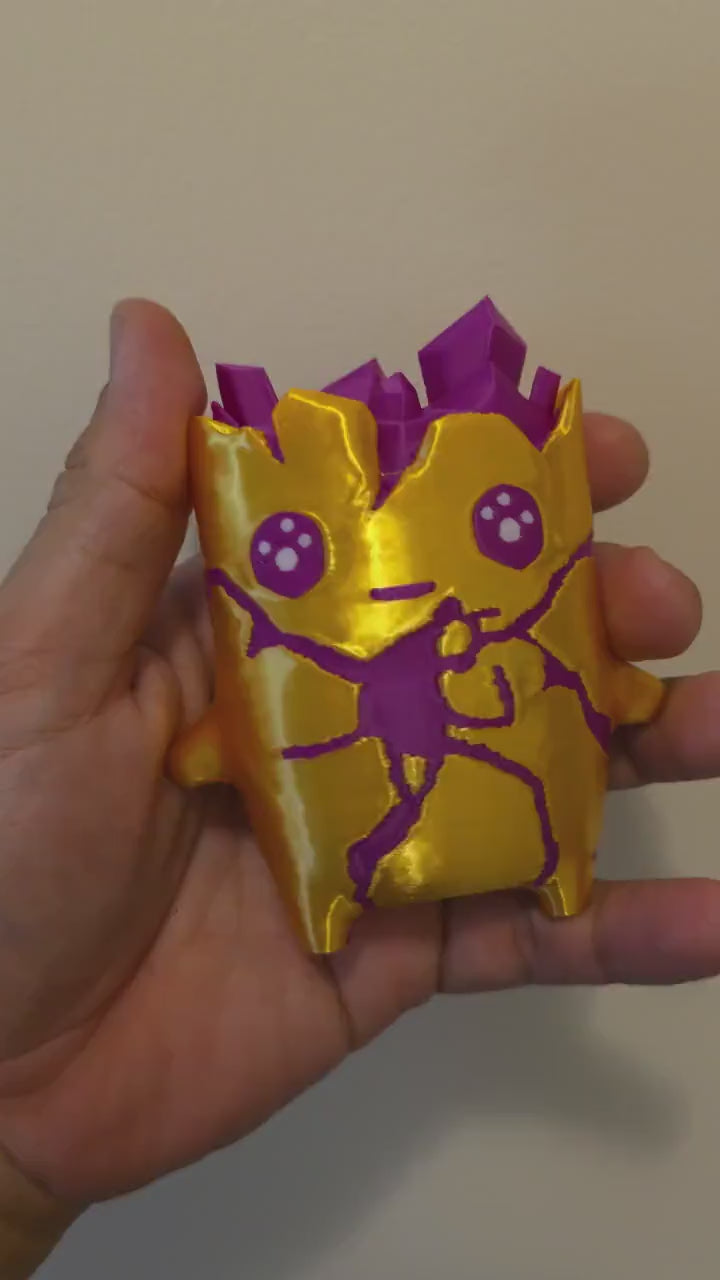 4" Gold Sprite  – 3D Printed Custom Gamer Buddies