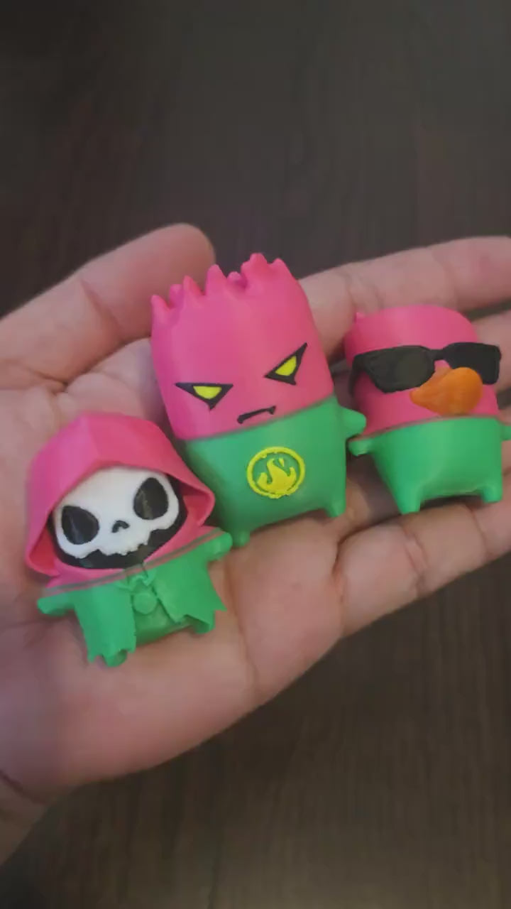 Gummy Sprite Keychains – Custom Gamer Backpack Buddies 3D Printed