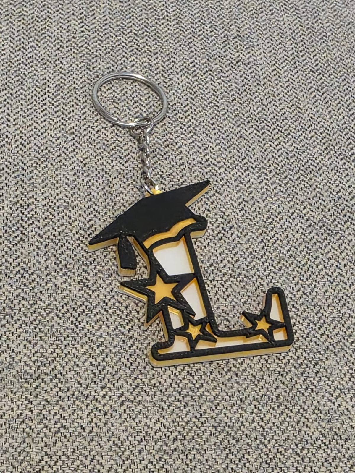 Graduation letter RFID keychain