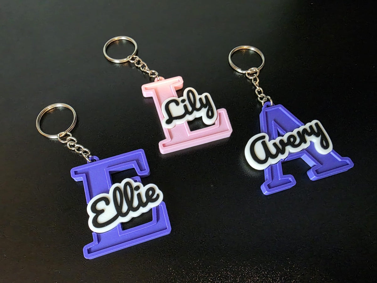 Personalized name letter RFID keychains