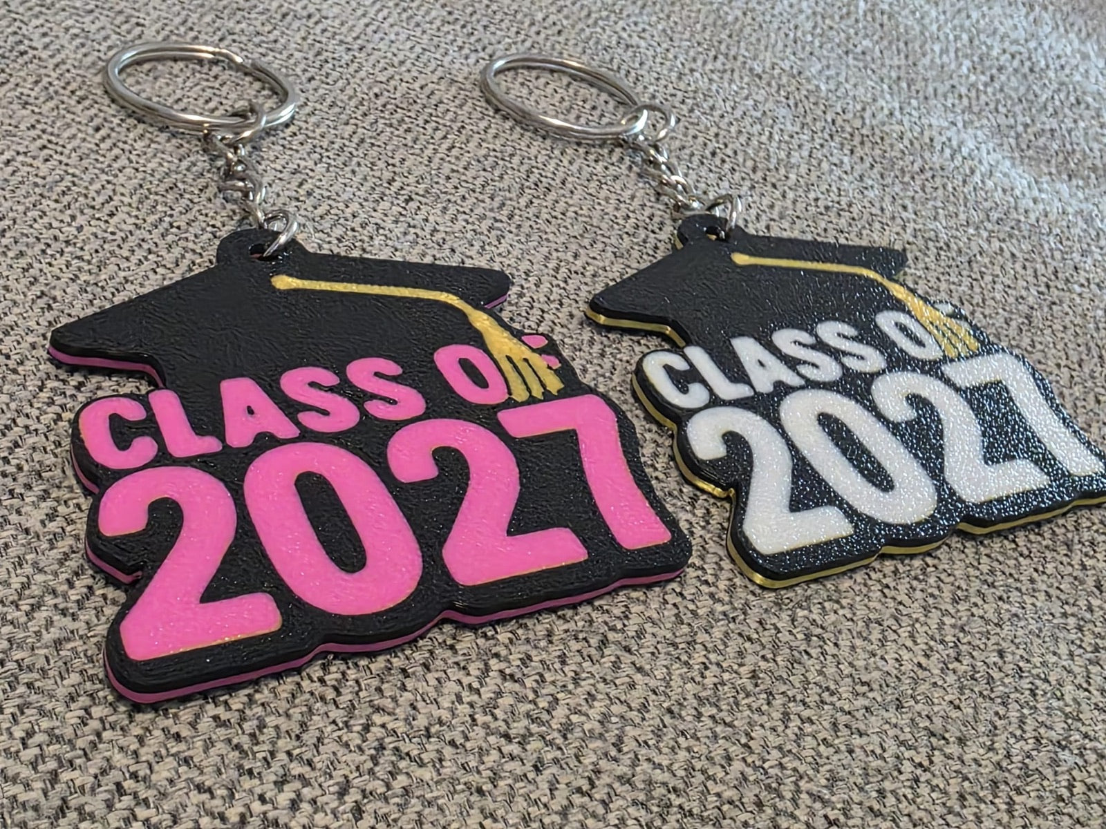 Class of 2027 graduation RFID keychains